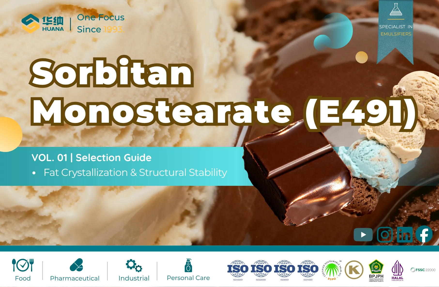 Sorbitan Monostearate (E491) Guide: Optimizing Fat Crystallization & Structural Stability